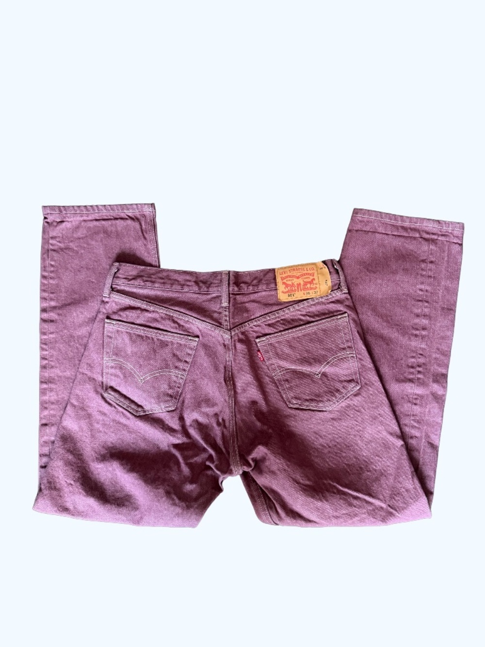 Levi 501 Purple Overdue Jeans W34 L 32